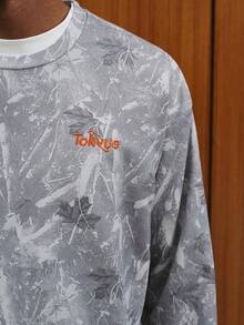 TOKVUE 男士休闲迷彩印花长袖T恤，秋冬款 - 彩色 - 查看 4