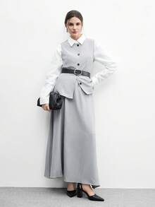 CUCCOO BIZCHIC 女士尖头搭扣设计时尚高跟鞋，适合日常穿着 - 黑色 - 查看 5