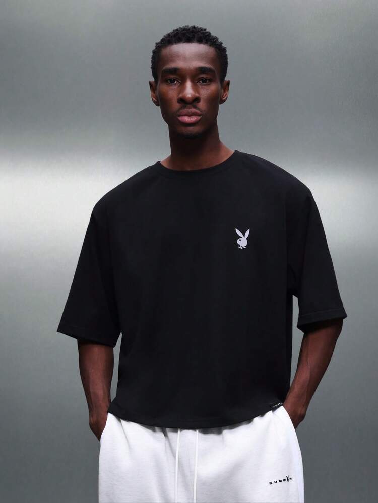 PLAYBOY X SUMWON Oversized Boxy Tee With Print