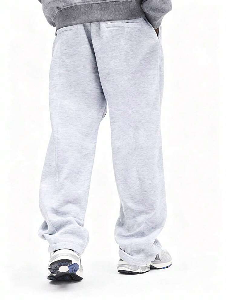 Heather Sweatpants With Drawstring Waist