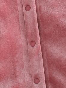 Cozy Pixies 女婴圆领荷叶边长袖连体衣，百搭舒适，时尚休闲简约风，适合室内外休闲穿着，秋冬季节皆宜。 - 藕粉色 - 查看 6