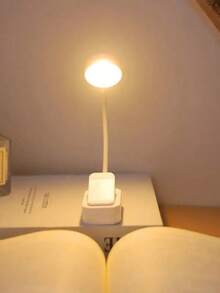 1 pieza/2 piezas Luz de libro regulable de moda con clip, alimentada por 3*pilas AAA (no incluidas), lámpara de lectura LED mini con luz cálida/blanca/fría cambiable, luz de lectura nocturna de libro, mini lámpara de mesa para leer - Multicolor - Ver 14