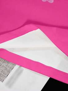 SHEIN X Care Bears 女士休闲数字和熊印花圆领短袖T恤，夏季