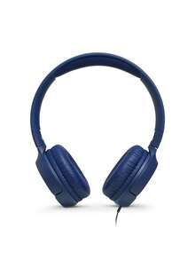 JBL Tune 500 Wired On-Ear Headphones, Pure Bass Sound, 1-Button Remote / Mic, Tangle-Free Flat Cable, Lightweight And Foldable Design, Ask Siri Or Google Now, Blue - Blue - View 2