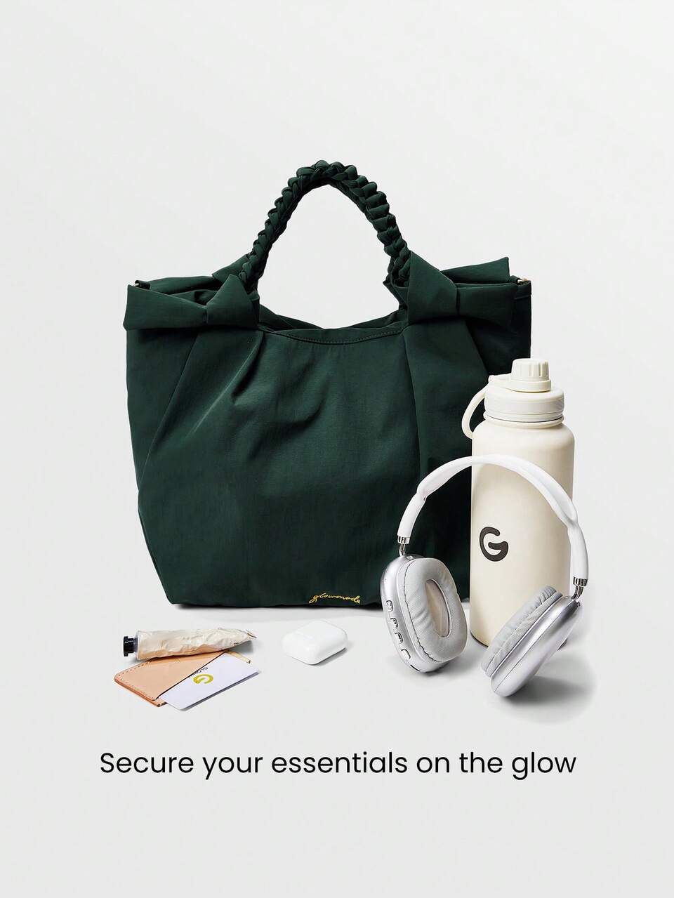 16L Made To Shine Water-Resistant Detachable Strap Pockets Crossbody Tote Bag Holiday Christmas Autumn Winter Daily Casual Wear