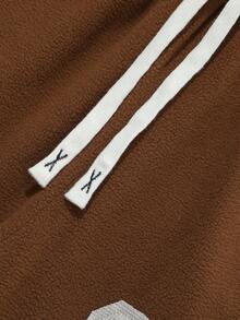 PAVTROS Pantalones de chándal de pierna ancha para hombres, pantalones de pierna ancha de corte holgado, joggers de punto con cintura elástica, tela de felpa suave, cálidos, ligeros, de fácil cuidado, ropa de calle de otoño/invierno, estilo minimalista, estampado gráfico numérico, ropa de calle, uso diario versátil, ropa de casa, al aire libre, vuelta al cole, transporte, pareja, rapero, regalo para el novio, ropa de calle para hombres, holgado.Marca,Amo a mi novio,Gráfico