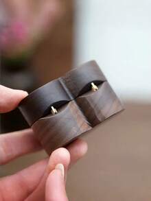 1个桌面首饰收纳盒，情人节、婚礼、生日、首饰盒、收纳盒、首饰整理盒、整理收纳、首饰盒、首饰整理器、秋季装饰 - 棕褐色 - 查看 3