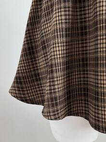 SHEIN Unity 女士无袖格子低腰褶皱拼接迷你连衣裙 - 彩色 - 查看 6