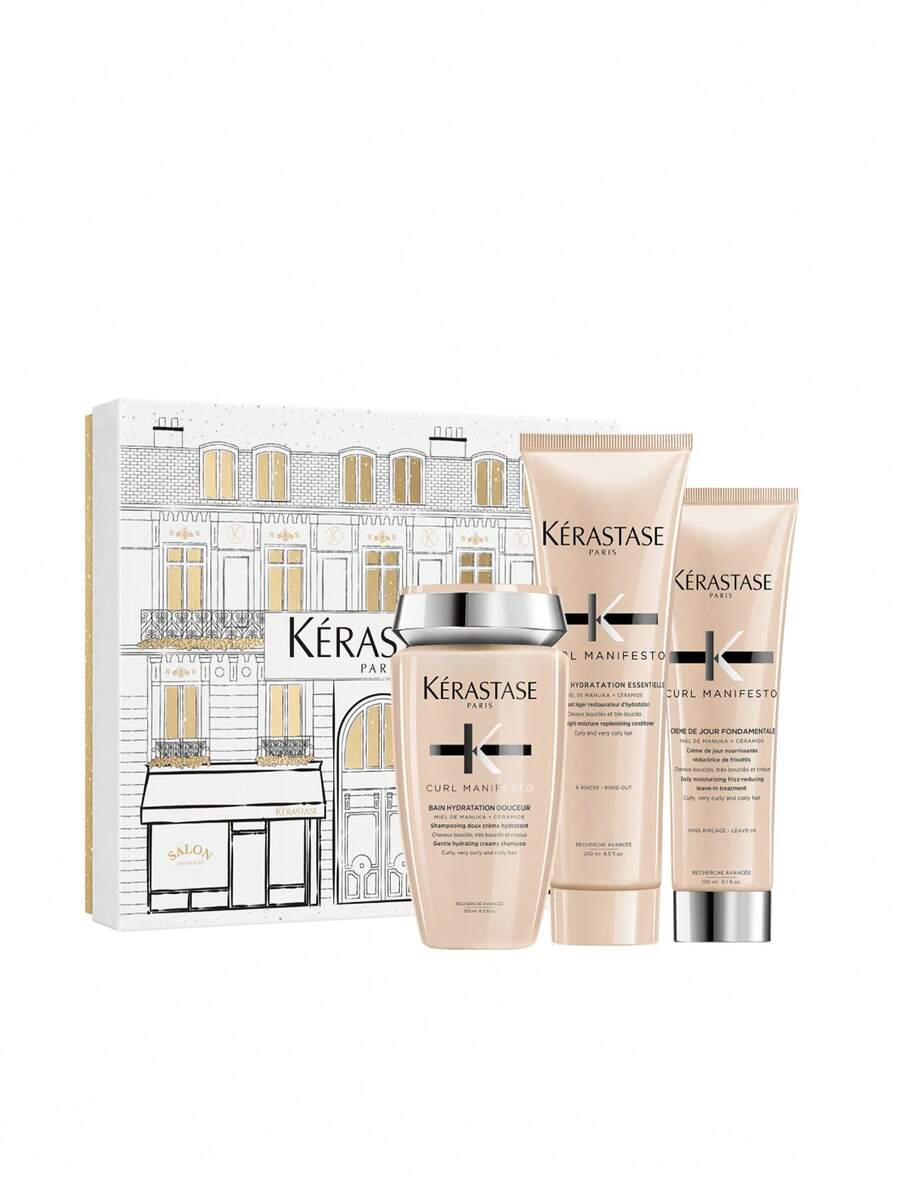 Kérastase Curl Manifesto Hydrating Hair Care Gift Set - Beige - View 1