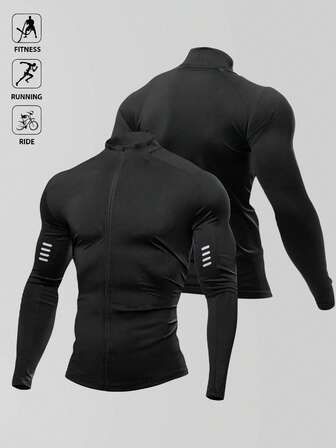 Manfinity Pojkvänsmodell Herrlinne med nötkreaturstryck Träningstoppar, Gym, Grafik, Aktivkläder, Enfärgat, Herrlinne, Gymtopp, Muskeltröja Träningstoppar Gymtopp Andningsbar T-shirt Rundringad Sportjacka