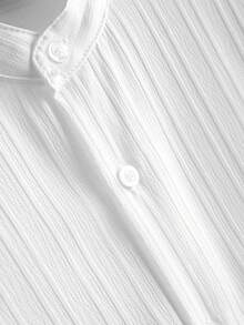 Core Aspect Bộ 2 áo sơ mi tay ngắn họa tiết trơn màu đơn giản cho nam kèm quần ống đứng cạp rút, trang phục hai mảnh cho nam, quần áo nam, trang phục ấm áp - trắng - Xem 3