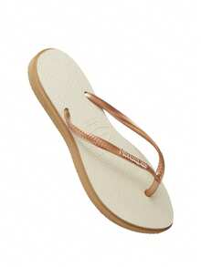 Havaianas HAV. SLIM Thong Sandals, Casual And Daily Wear - ROSE GOLD/BEIGE - View 2