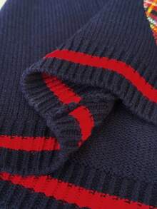 StreetHx 街头风女式纯色爱心刺绣纽扣无袖毛衣背心，春夏款 - 彩色 - 查看 7