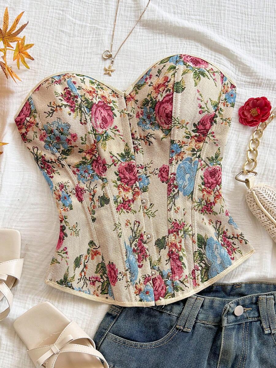 Soleia Top de camisola elegante de jacquard para mujer, de verano - Multicolor - Ver 1