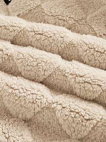 Manfinity NXTstreet Men's Winter Letter Embroidered Long Sleeve Top And Long Pants Warm Pajama Set - Apricot - View 6