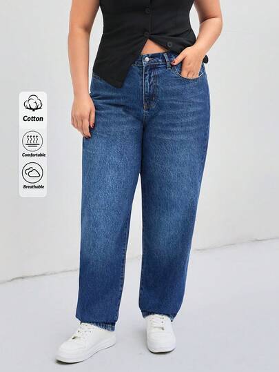 EURMUSE Plus Size Women Casual High Waist Skinny Jeans, Versatile & Minimalist