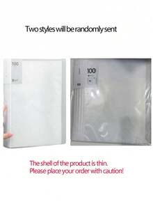 1 件 A4 尺寸透明内套文件整理器，容量大，适合学生或办公室使用，包装将随机发送，返校必备品，感恩节、圣诞节、生日万圣节装饰的创意礼物