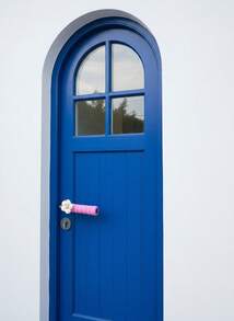 Joivida 1/2 pièce(s) Tampons de porte à motif floral, housses de protection douces et chaudes, universelles pour portes gauche et droite, protection anti-statique pour la maison