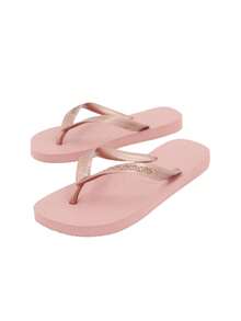 Havaianas HAV. 顶级女士休闲舒适平底人字拖凉鞋，适合日常穿着 - 粉色 - 查看 2