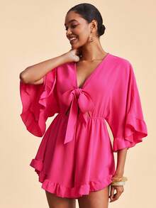 Travachic Monos de nudo frontal para mujeres de vacaciones - Rosa Fucsia - Ver 6