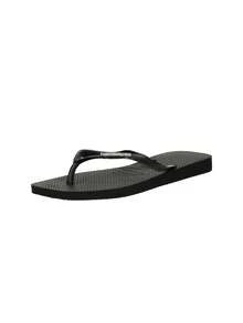 Havaianas Dép xỏ ngón nữ kim loại hình vuông logo mỏng màu đen/bạc 4148257.2976 - màu đen - Xem 3