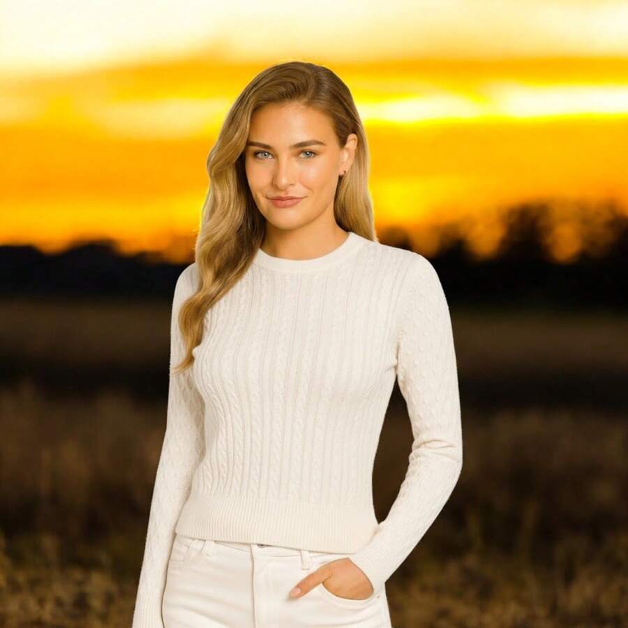 Sueter Mujer Casual Elegante Comodo - blanco - Ver 1