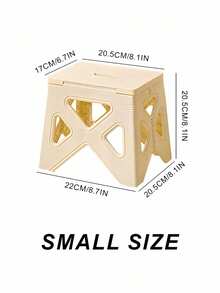 1 pieza Taburete plegable ultraligero y ajustable, antideslizante, de fácil almacenamiento, con diseño compacto y de pequeña huella, en colores surtidos, para usar en el hogar, la cocina, el baño, la pesca, actividades al aire todo el año, de uso múltiple. - Beis - Ver 8