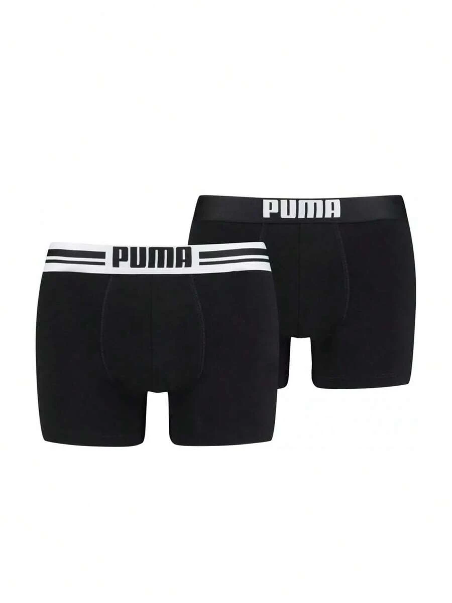 Puma 2 Pack Men's Boxers - Black - View 1