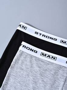 Manfinity Underwear&Sleepwear Basics 5 piezas/paquete Calzoncillos tipo bóxer sin costuras con estampado para hombres, ropa interior de talla grande, adecuada para todas las estaciones - Multicolor - Ver 5