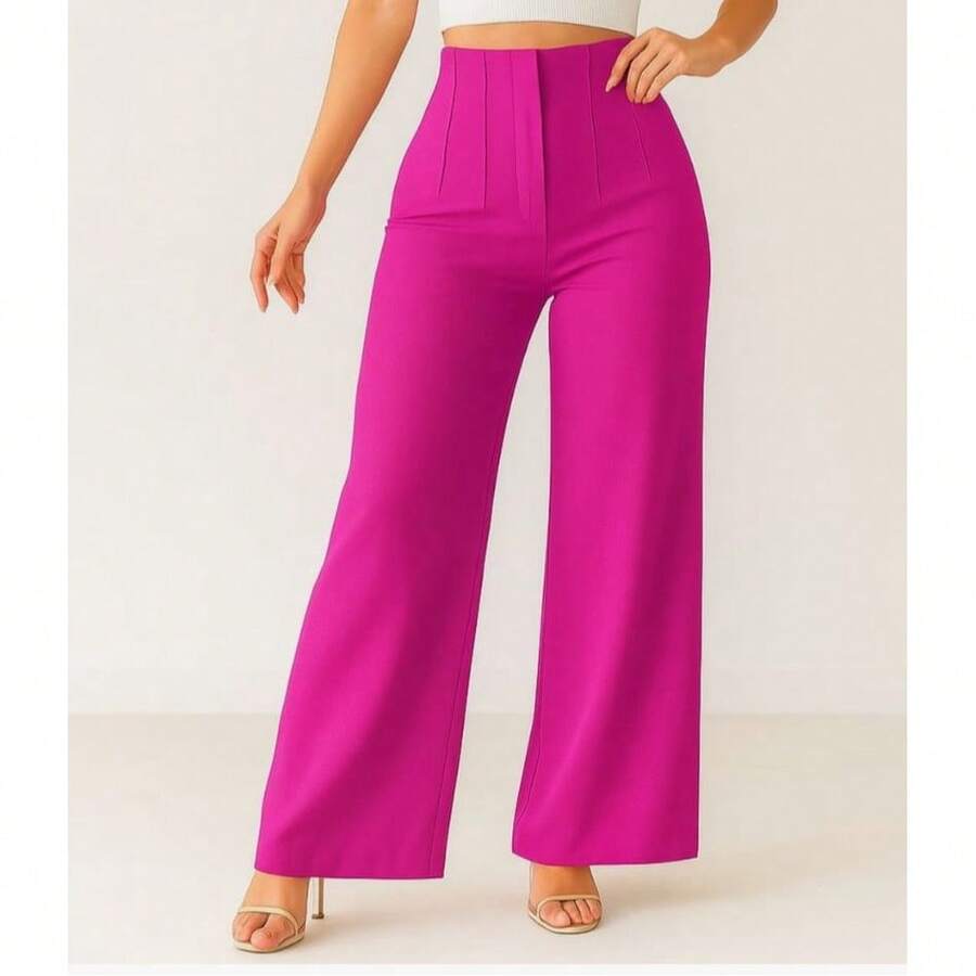 Women Pants - Pink - View 1