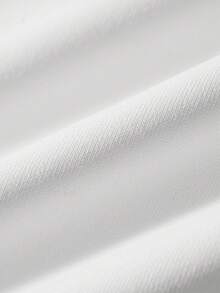 TOKVUE 男士纯色圆领运动衫圆领白色长袖休闲运动衫，适合朋友、丈夫、男朋友的礼物 - 白色 - 查看 3