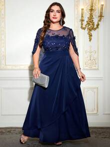 Reflora Đầm dạ hội màu xanh dương lãng mạn và thanh lịch dành cho phụ nữ ngoại cỡ, với tay áo voan lưới thêu hoa và eo thắt. Đầm cỡ lớn màu xanh hải quân, đầm thanh lịch, đầm dành cho người có thân hình đầy đặn, đầm dạ hội trang trọng, đầm dành cho mẹ cô dâu, phù hợp cho nhiều dịp khác nhau. Đầm cao cấp, đầm dành cho phụ nữ ngoại cỡ có thân hình đầy đặn, lãng mạn và thanh lịch, màu xanh dương đính đá lấp lánh, kiểu dáng lưới, thích hợp cho Giáng sinh, đầm cổ tròn tay dài, dự tiệc tối, phong cách cổ điển, phù hợp cho nhiều dịp, Tết Dương lịch, Giáng sinh, đầm mùa đông, đầm dự tiệc cưới mùa thu, đầm dạ hội, đầm dạ hội, trang phục hẹn hò, đầm đi chơi, đầm dự đám cưới, đầm mẹ cô dâu, đầm dự tiệc cưới trang trọng, đầm dự sự kiện cưới, đầm dự đám cưới mùa thu, đầm dự đám cưới thanh lịch, đầm dân sự, đầm dự tiệc, mẫu mới 2025, đầm dự tiệc thanh lịch, đầm dự tiệc, đầm sang trọng, trang phục trang trọng dành cho nữ, đầm Giáng sinh. - Màu xanh hải quân - Xem 3