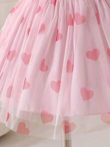 Glamorique Kids Robe de demoiselle d'honneur fleurie pour bébé fille, mariage, fille de fleurs, élégante, amour, Saint-Valentin - Rose bonbon - Voir 5