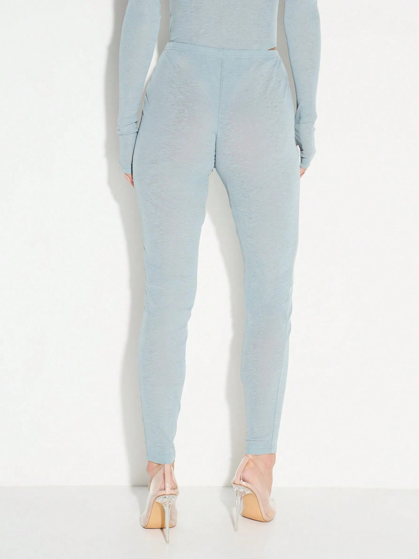 KIZN Ribbed Knit Leggings With Small Logo