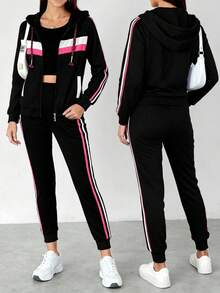 Big City Women Two-Piece Outfits - Black - View 2