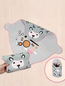 Joivida 可爱动物图案相机收纳布，防滑耐磨，魔术自粘，便携式化妆品收纳袋，不占空间，送朋友礼物，生日礼物，情人节礼物 - 彩色 - 查看 5