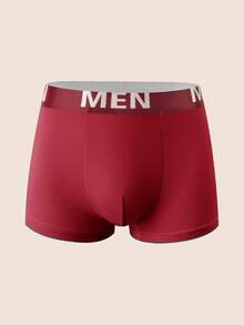 Manfinity Underwear&Sleepwear Basics 7pcs/Set Letter Waistband Multicolor Plus Size Men's Solid Color Briefs