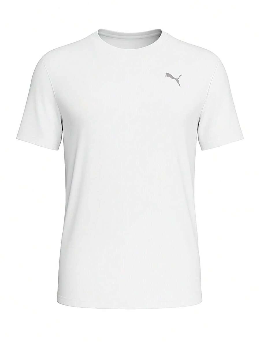 Puma Men's Sports Tees & Tanks Moisture-Wicking Breathable Classic Fit Travel Daily Weekend White 520314-02 - White - View 1
