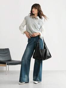 SHECARRY Fashionable Minimalist One Shoulder Bag, Casual Chic, Suitable For Work Commute Tote