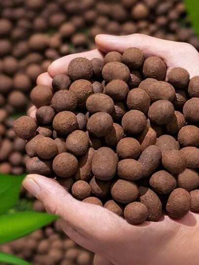 优质膨胀粘土卵石，陶粒，粘土卵石，排水和生长支撑的理想选择，适用于园艺、水族箱和水生植物装饰，可重复使用，盆景装饰。