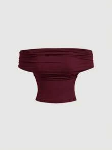 SHEIN MOD 3-Way Wear Women's Casual Solid Color Slim Fit Top For Summer, Cowl Neck Top, Off The Shoulder Top, Aesthetic Tops, Festival, Country Outfits, Beach Vacation Wear, Tea Party, Modest, Prom Top, Cute Tops, Plus Size Camisole And Tank Top