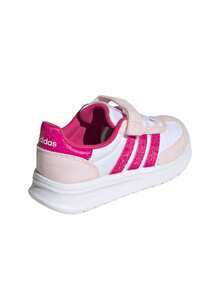 Adidas Run 70s 2.0 El Kids Sneakers White Pink JS3672 - Hot Pink - View 3