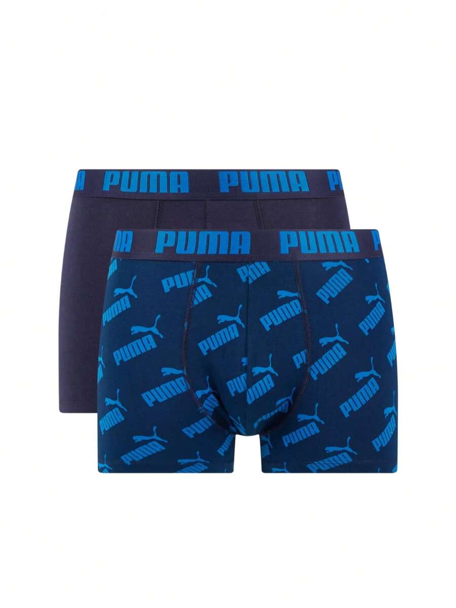 Puma 2 Pack Men's Boxers - Blue - View 1