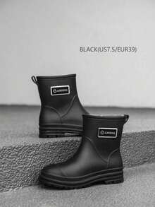 SHEIN 1 双新款雨鞋/鞋套，雨靴防滑耐磨橡胶鞋，短筒男士成人女士防水鞋，时尚厨房靴夏季降温，沙滩，旅行