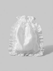 ROMWE Kawaii Pattern: 1149907 Rabbit Heart Makeup Bag Travel Portable Underwear And Pants Storage Bag Zipper Bag - White - View 3
