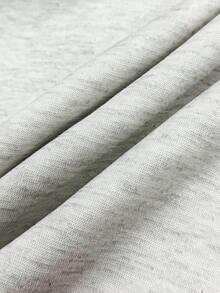 INAWLY Women's Sweatshirt / Give Me An Iced Coffee / Letter Pattern Embroidery / Embroidery Craft / Fashionable Sweatshirt / Cute New Year Party Sweatshirt / New Year Gift / Fun Sweatshirt / Casual Simple Fashion Sweatshirt / Women's Loose Casual Crew Neck Top / Autumn/Winter - Grey - View 5