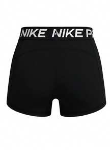 Nike Pro Women's Shorts Black - Black and White - View 2