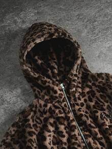 PAVTROS Men's Fashionable Leopard Print Hoodie, Autumn/Winter - Multicolor - View 4