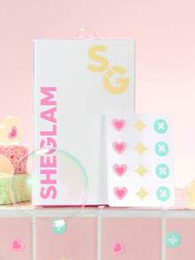 SHEGLAM Daydream Dots Blemish Patches Brand Beauty Makeup Face Paint Cosmetic For Women Girls Perfect For Winter Ideal For Y2K Fancy Fashion Suitable For Birthday Gift Party Ready Best Color - Multicolor - View 4