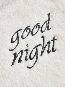 Tween Girl Loose Casual Minimalist Comfortable Round Neck Long Sleeve Fleece Top & Plaid Pants Pajama Set - Brown - View 10